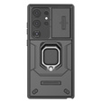 Θήκη για Samsung Galaxy S24 Ultra, KickStand Camera Lens, μαύρη