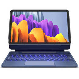 Θήκη πληκτρολογίου για Samsung Galaxy Tab S10 Lite / S10 FE / S9 FE / S9, Dexnor Magnetic Keyboard Touchpad, μπλε