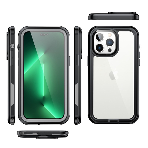 Αδιάβροχη θήκη IP68 για το iPhone 14 Pro, μαύρη