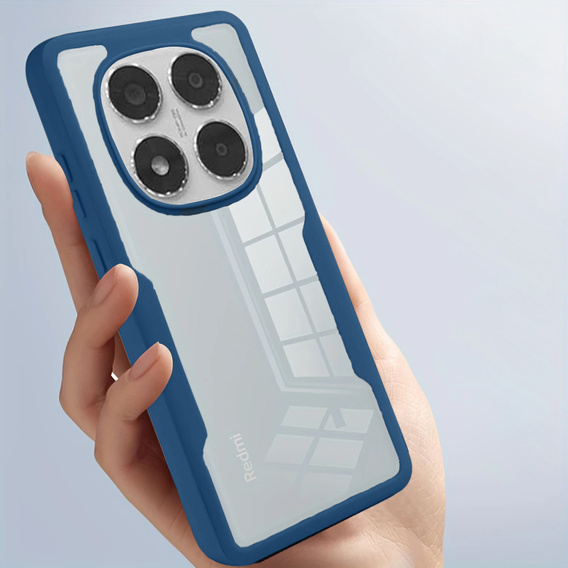 Θήκη για Xiaomi Redmi Note 14 Pro 5G, Shockproof, με μεμβράνη, σκούρο μπλε