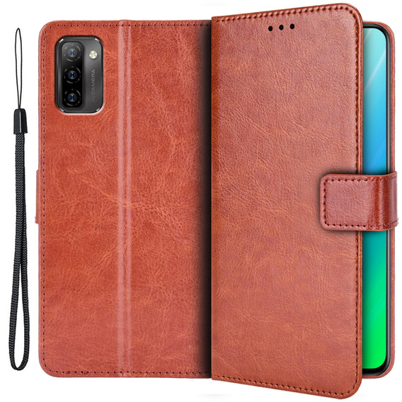 Θήκη με πτερύγιο για Ulefone Note 12P, Wallet, καφέ