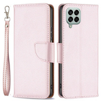 Θήκη με πτερύγιο για Samsung Galaxy M33 5G, Wallet Litchi Magnet, ροζ rose gold