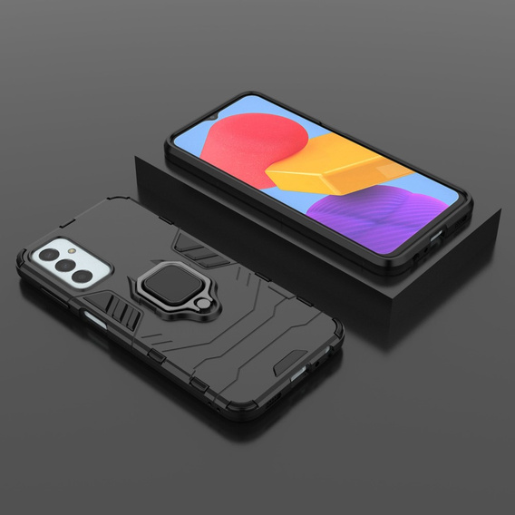 Θήκη για Samsung Galaxy M13 4G, Kickstand Ring, μαύρη