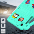 Παιδική θήκη για Samsung Galaxy Tab A9, Cute Patterns, με βάση, πράσινη