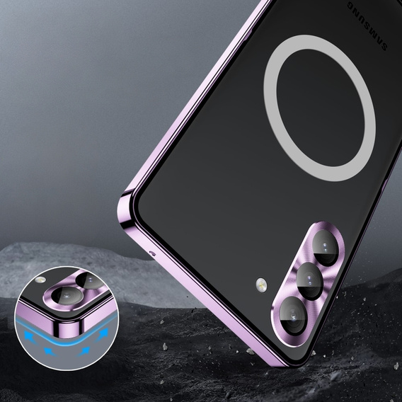 θήκη προστασίας κάμερας για το Samsung Galaxy S24+ Plus, CamShield MagSafe, διαφανής / βιολετί
