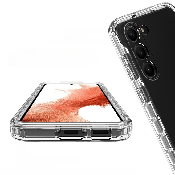 Θήκη για Samsung Galaxy S23, Shockproof, με μεμβράνη, διαφανής