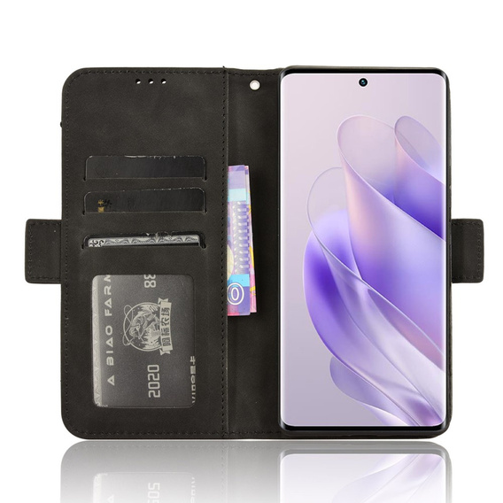 Θήκη με πτερύγιο για Infinix Zero 30 5G, Card Slot, μαύρη