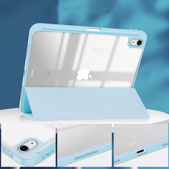 Θήκη για iPad 10.9 2022 10 Gen, Smartcase Hybrid, με χώρο για γραφίδα, μπλε
