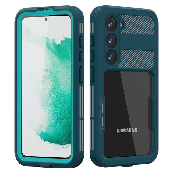 Αδιάβροχη θήκη IP68 για το Samsung Galaxy S23 Plus, πράσινη