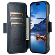 Αναδιπλούμενη θήκη 2 σε 1 για iPhone 17 Pro Max, SUTENI, για MagSafe, μπλε