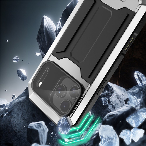 Θήκη R-JUST με προστατευτικό οθόνης και βάση για iPhone 17 Pro