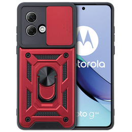Θήκη για Motorola Moto G84 5G, CamShield Slide, κόκκινο