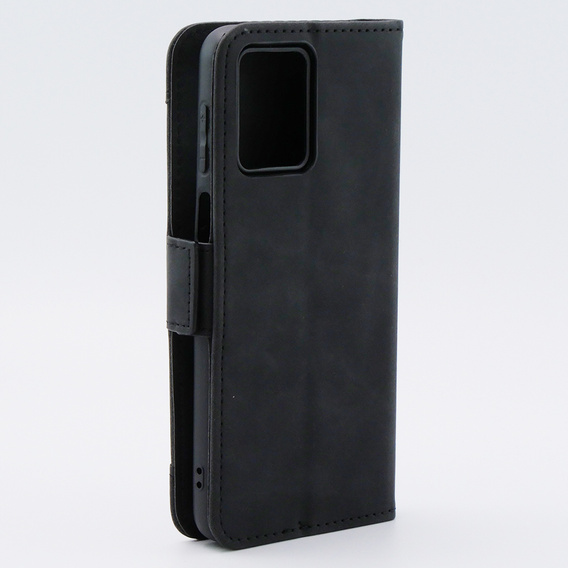 Θήκη με πτερύγιο για Motorola Moto G54 5G, Card Slot, μαύρη