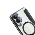 Θήκη με πτερύγιο για Samsung Galaxy S25 Edge, RFID Wallet MagSafe CamShield, μαύρη