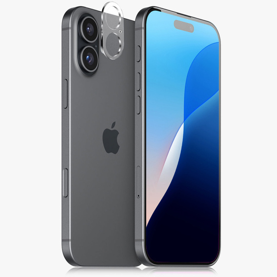 Μετριασμένο γυαλί για κάμερα για το iPhone 16 / 16 Plus, διαφανής
