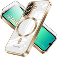Θήκη για Samsung Galaxy A26, Electro MagSafe, χρυσή + Γυαλί για την οθόνη