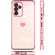 Θήκη για Samsung Galaxy A34 5G, Electro heart, ροζ rose gold