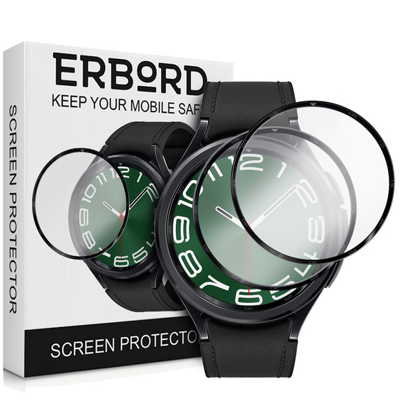 2x υβριδικό γυαλί ERBORD για Samsung Galaxy Watch 6 47mm Classic