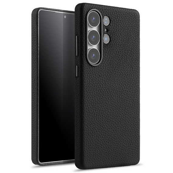Θήκη MELKCO για Samsung Galaxy S25 Ultra, δερμάτινη, μαύρη