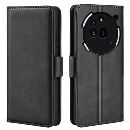 Θήκη με πτερύγιο για Nothing Phone 3a Pro, Leather Wallet, μαύρη
