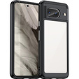 Θήκη για Google Pixel 8, Fusion Hybrid, με προστασία κάμερας, διαφανής / μαύρη