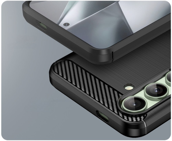 Θήκη για Samsung Galaxy S24 FE, Carbon, μαύρη