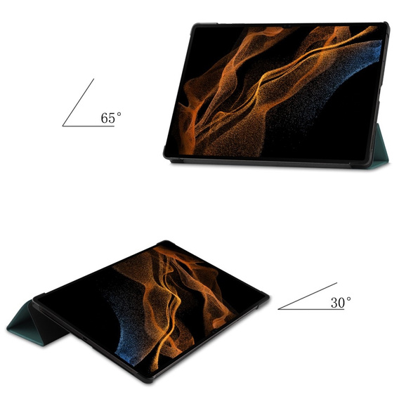 Θήκη για Samsung Galaxy Tab S9 Ultra, Smartcase, πράσινη