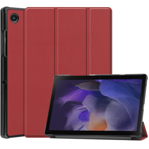 Θήκη για Samsung Galaxy Tab A8 10.5 SM-X200 SM-X205, Smartcase, μπορντό