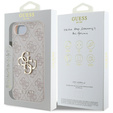 GUESS Θήκη για iPhone 16E, 4G Big Metal Logo, ροζ