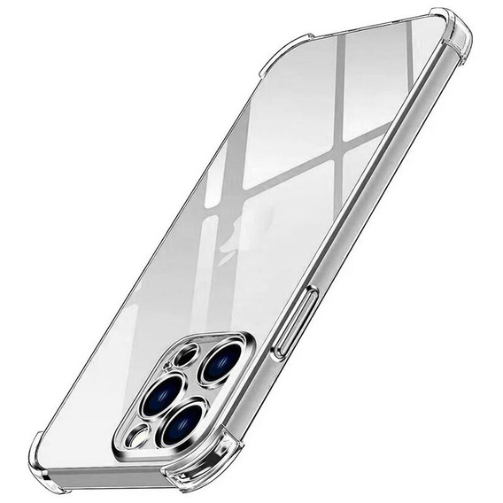 Θήκη για iPhone 16 Pro Max, Erbord Dropproof, διαφανής + γυαλί