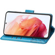 Θήκη με πτερύγιο για Oppo Reno 12, Butterfly, μπλε
