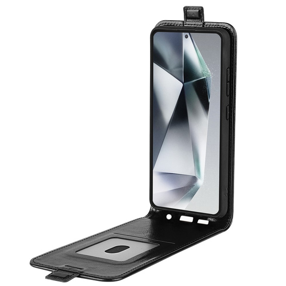 Θήκη με πτερύγιο για Samsung Galaxy S25 Ultra, Flip, μαύρη