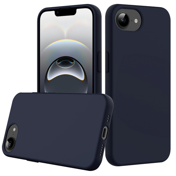 Θήκη για iPhone 16e, Silicone MagSafe, σκούρο μπλε