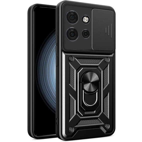 Θήκη για Motorola Edge 50 Neo / Motorola ThinkPhone 25, CamShield Slide, μαύρη