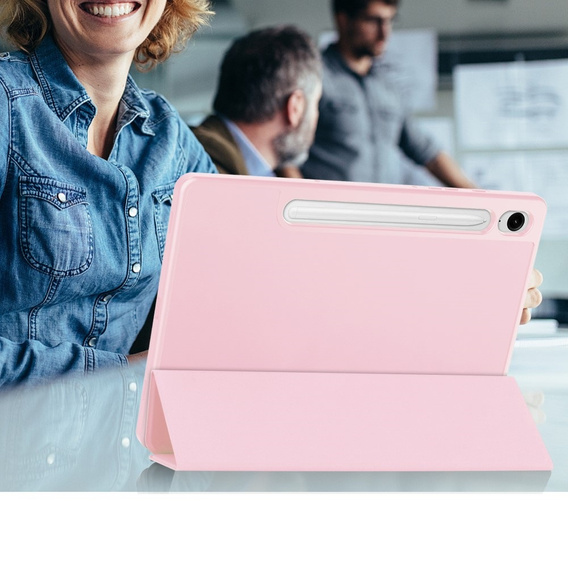 Θήκη για Samsung Galaxy Tab S10 Lite / S10 FE / S9 FE, Smartcase με χώρο για γραφίδα, ροζ