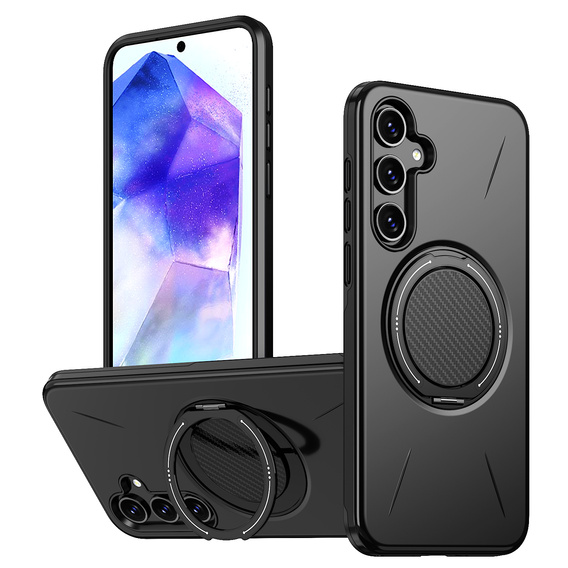 Θήκη με βάση MagSafe για Samsung Galaxy A57 5G, μαύρη