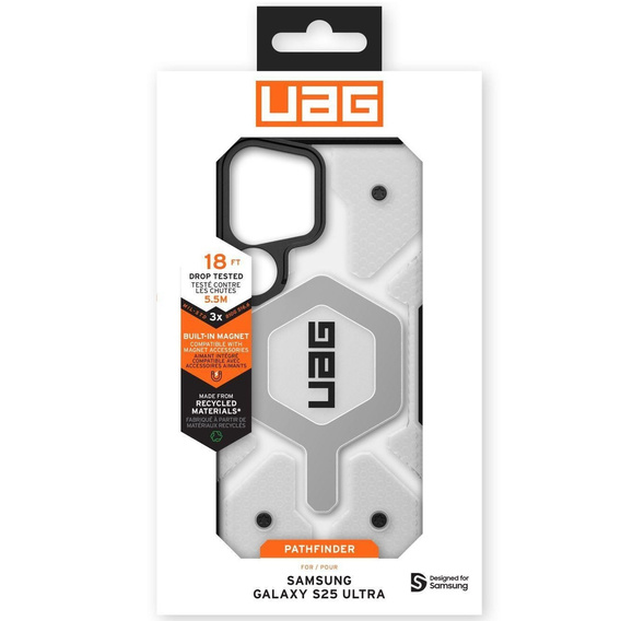 Θήκη Urban Armor Gear για Galaxy S25 Ultra, Pathfinder MagSafe, διαφανής