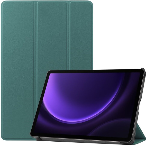 Θήκη για Samsung Galaxy Tab S9 FE, τρίπτυχη, πράσινη