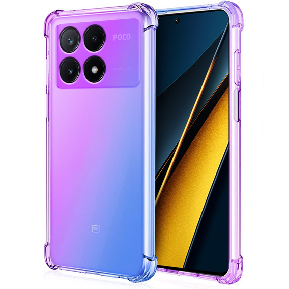 θήκη για το Xiaomi Poco X6 Pro 5G, Gradient Dropproof, Μωβ / μπλε