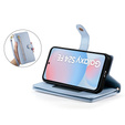Θήκη με πτερύγιο για Samsung Galaxy S24 FE, Wallet Zipper Pocket, μπλε