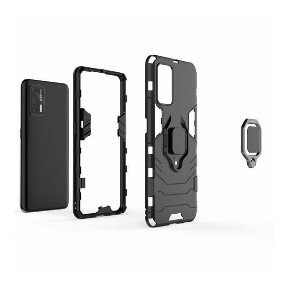 Θήκη για Realme GT 5G, Kickstand Ring, μαύρη