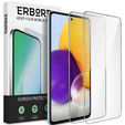 2x Μετριασμένο γυαλί για Samsung Galaxy A72, ERBORD 9H Hard Glass στην οθόνη