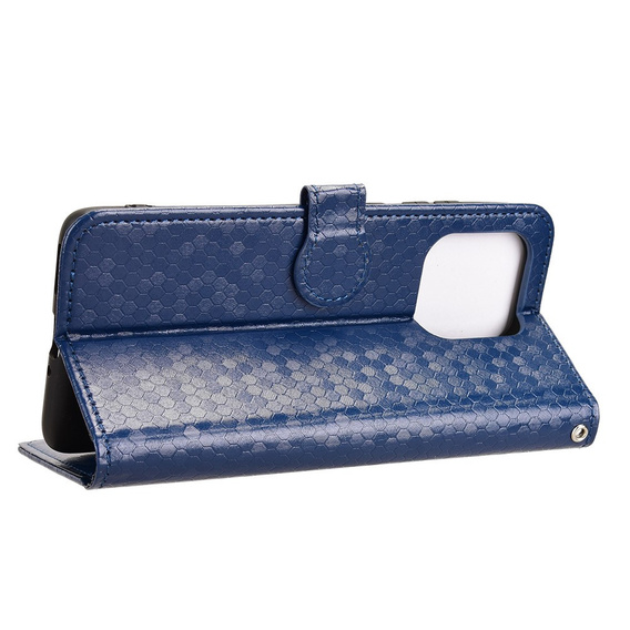 θήκη πτερύγιο για Motorola Edge 60 / 60 Fusion, Wallet Rhombus, μπλε