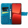 Θήκη με πτερύγιο για Xiaomi 13, Butterfly, μπλε