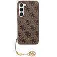 GUESS Θήκη για Samsung Galaxy A55, 4G Charms Collection Hardcase, καφέ