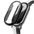 Θήκη 2σε1 + γυαλί μετριασμένο για Xiaomi Smart Band 10 / 9 / 8, μαύρη