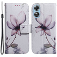 Θήκη με πτερύγιο για Oppo A17, Wallet, kwiat, λευκή
