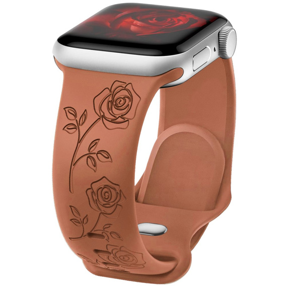Λουράκι σιλικόνης για Apple Watch 1/2/3/4/5/6/7/8/9/SE 38/40/41/mm