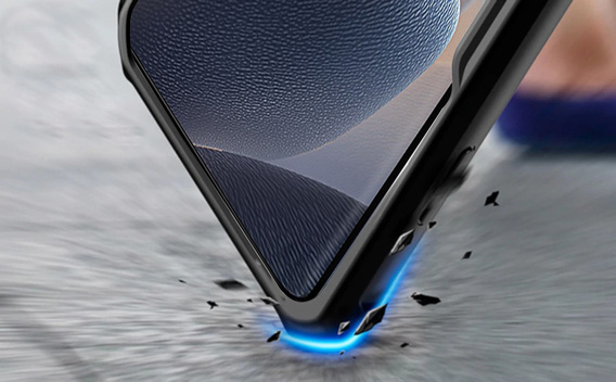 Θήκη για Motorola Edge 60 / 60 Fusion, AntiDrop Hybrid, μαύρη