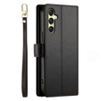 Θήκη με πτερύγιο για Samsung Galaxy A36 5G, Wallet Zipper Pocket, μαύρη